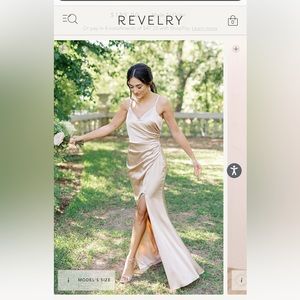 Champagne Satin Dress